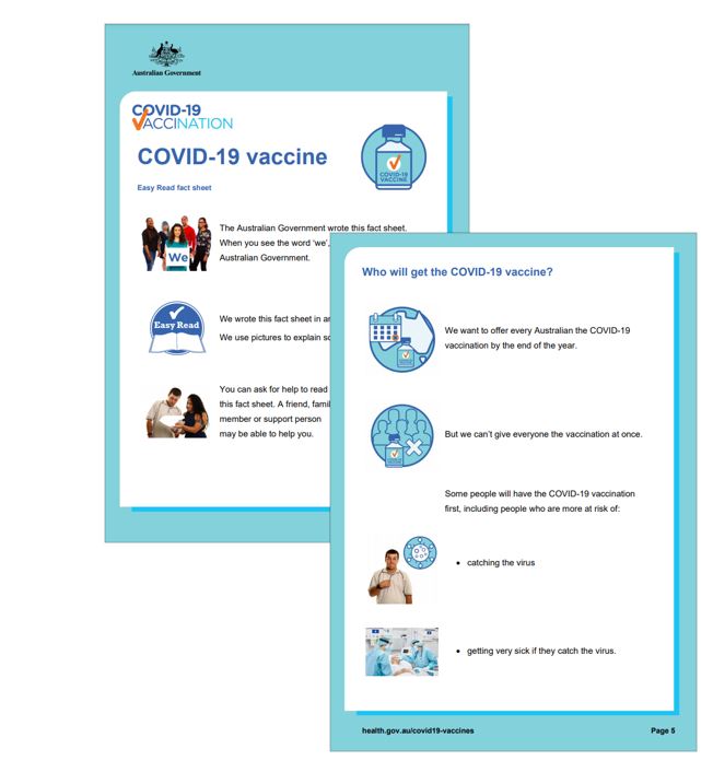 Disability Gateway Easy Read coronavirus vaccine resources