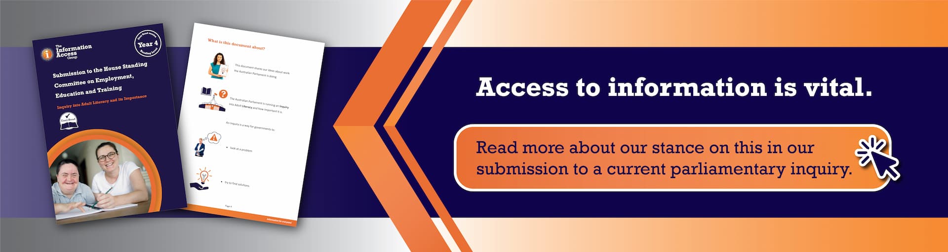 Access to information is vital. Read more about our stance on this in our submission to a current parliamentary inquiry.